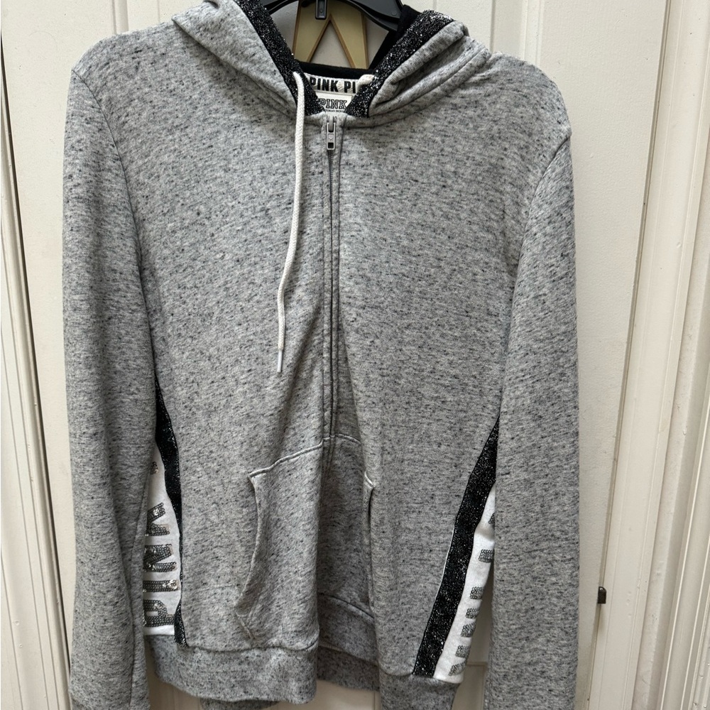 PINK full zip hoodie